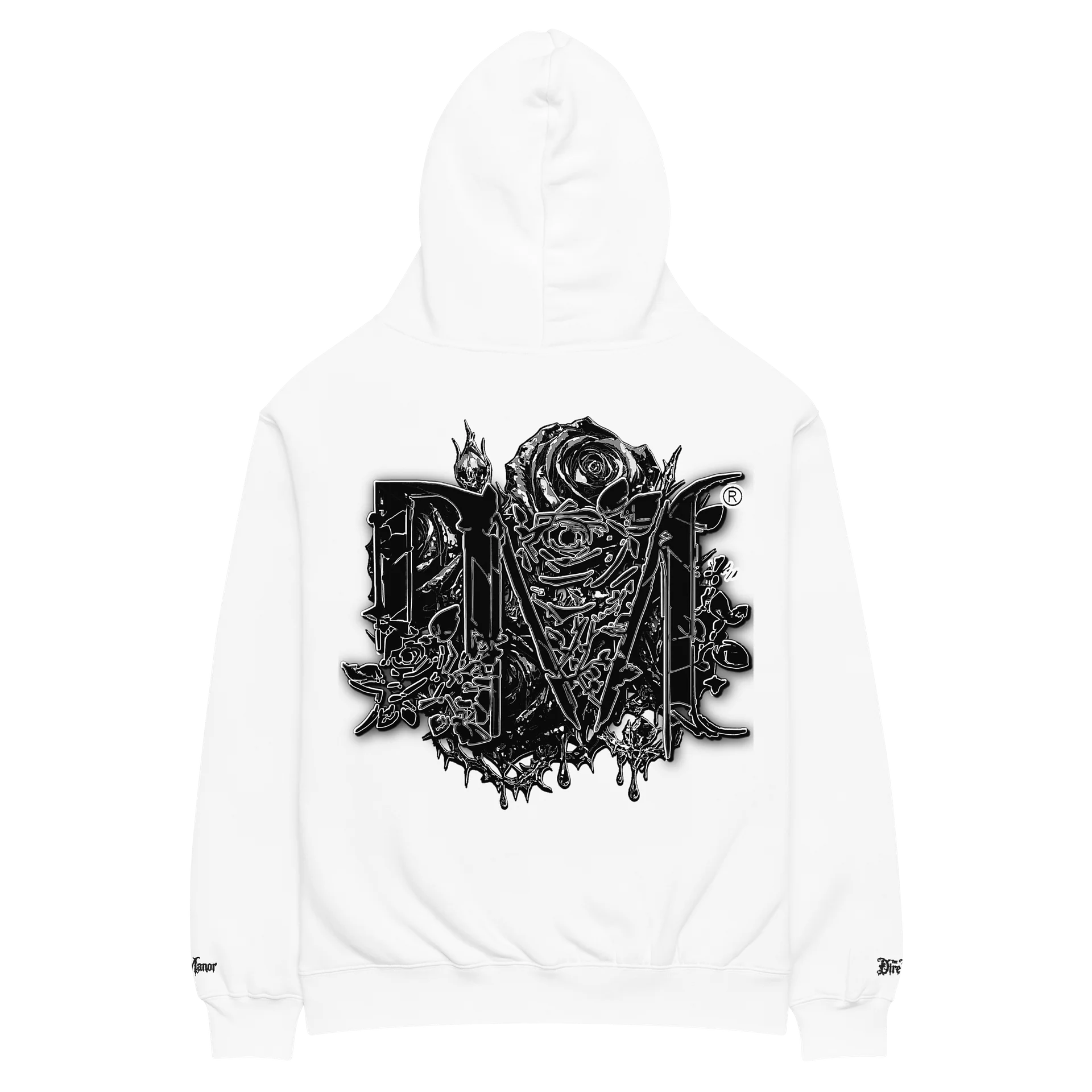 THE DIRE MANOR® — WHITE RELIC EMBROIDERED HOODIE product image (6)