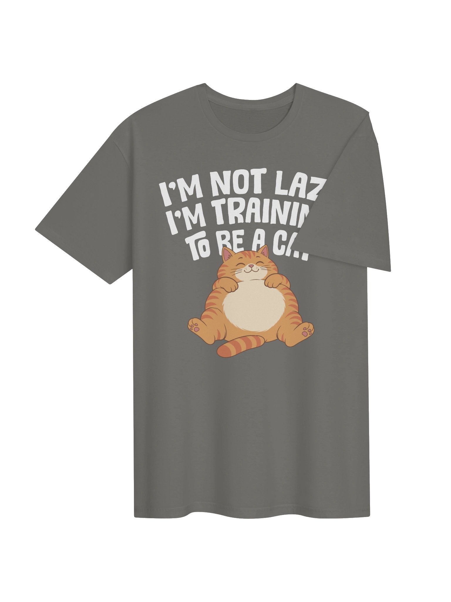 I'm Not Lazy Orange Cat Shirt product image (5)