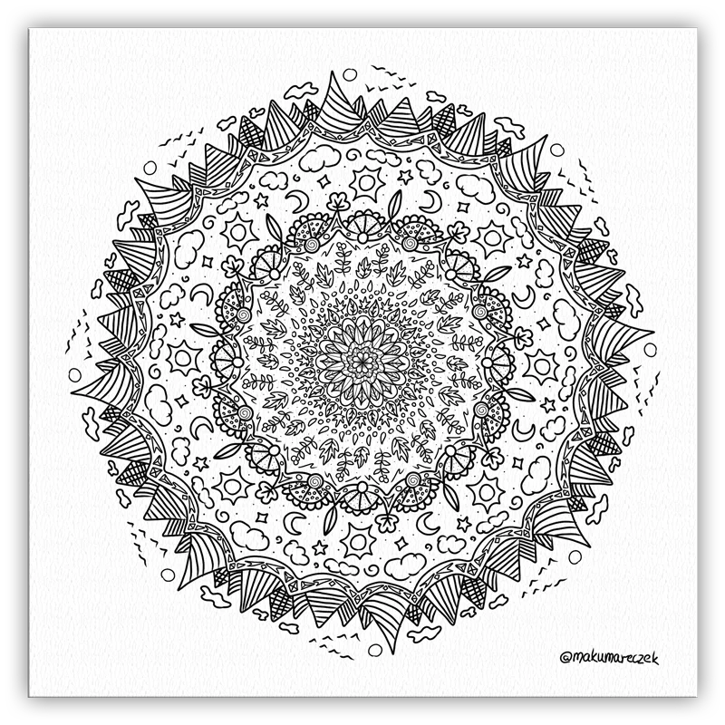 Fall Mandala - Coloring Page product image (1)