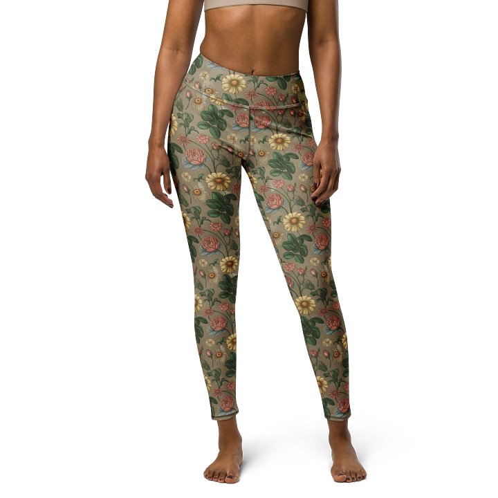 Women’s Floral Yoga Leggings – High-Waisted Full-Length Activewear product image (2)