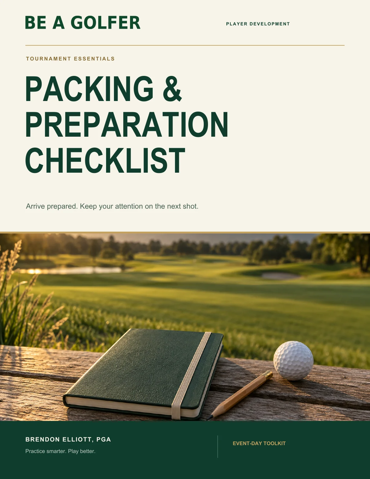 Tournament Packing and Preparation Checklist product image (1)