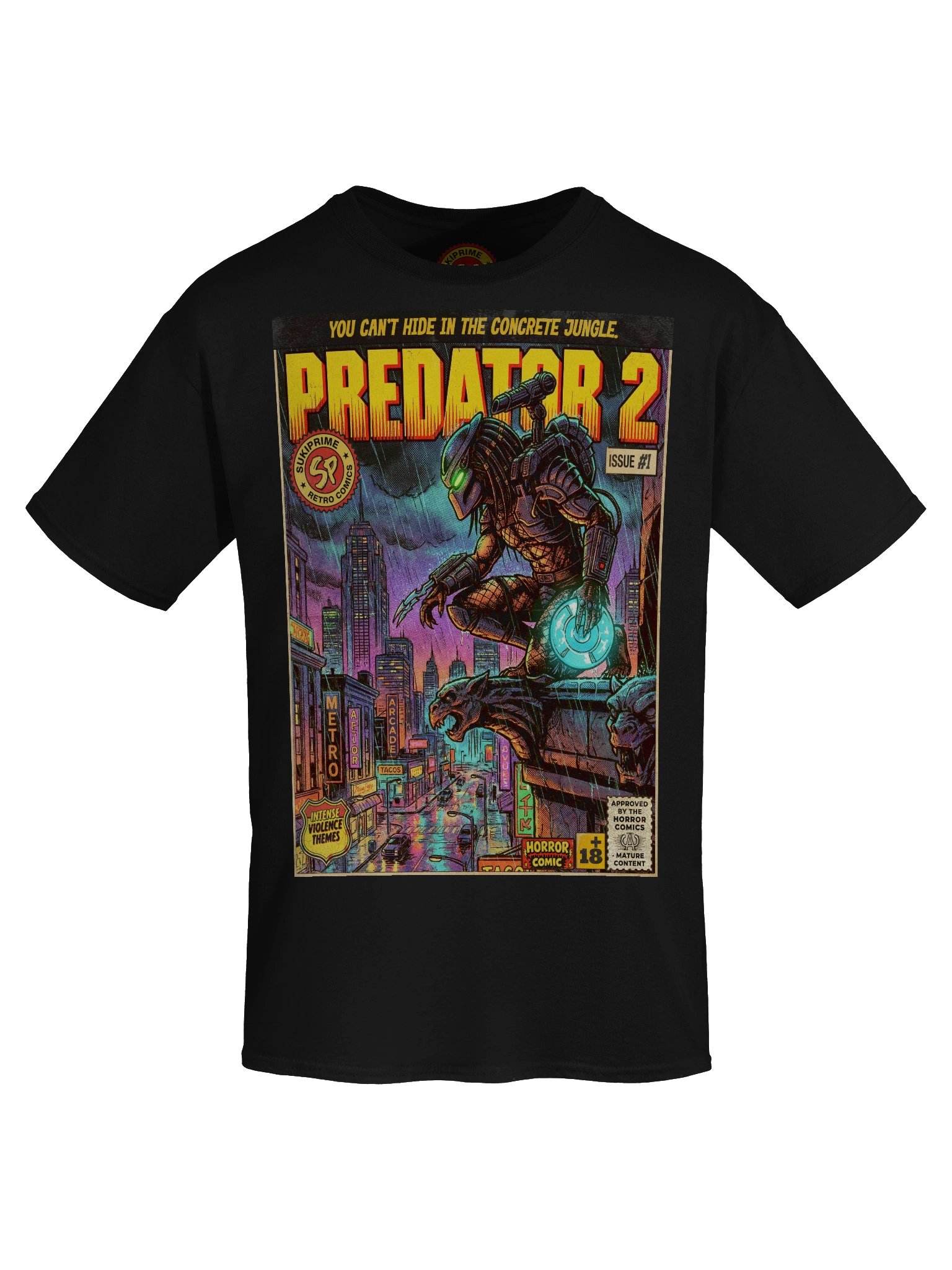 Predator 2 Movie Comic Art T-Shirt product image (5)