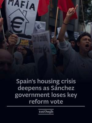 🇪🇸Spain’s government has suffered a parliamentary setback after the lower house rejected emergency housing measures aimed at addressing the country’s affordability crisis.  The two housing decrees proposed by Prime Minister Pedro Sánchez’s coalition government were defeated in the Congress of Deputies, after opposition from the Popular Party (PP), Vox, and Catalan separatist party Junts.  The measures were introduced amid growing public concern over rising rents, housing shortages and protests following the eviction of an 87-year-old woman.  They included stronger protections for vulnerable tenants, restrictions on some rental practices, incentives for housing construction and changes to lease renewal rules.  Sánchez argued the reforms would help young people and families facing increasing housing pressures, while Junts spokesperson Miriam Nogueras said the proposals could reduce rental supply and increase prices.  Housing has become a major social and political issue in Spain, with thousands taking part in demonstrations calling for action on rising rents, limited housing availability and stronger tenant protections.  The protests reflect wider concerns across Europe over housing affordability, as governments face pressure to balance renter protections with policies that support investment and maintain rental supply. For Sánchez’s coalition, the failed vote highlights the challenge of building political consensus on one of Spain’s most contested domestic issues. ℹ️    @Al Jazeera English  📸 Activists protest near the Spanish parliament following the eviction of 87-year-old Maricarmen [Manu Fernandez/AP] #Spain #HousingCrisis #Europe #Geopolitics #WorldNews