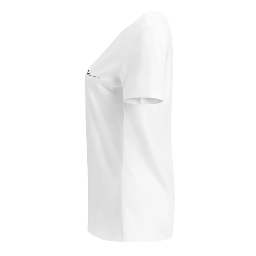 Black Healthbar Embroidered V-Neck T-Shirt - Women Relaxed Fit product image (4)