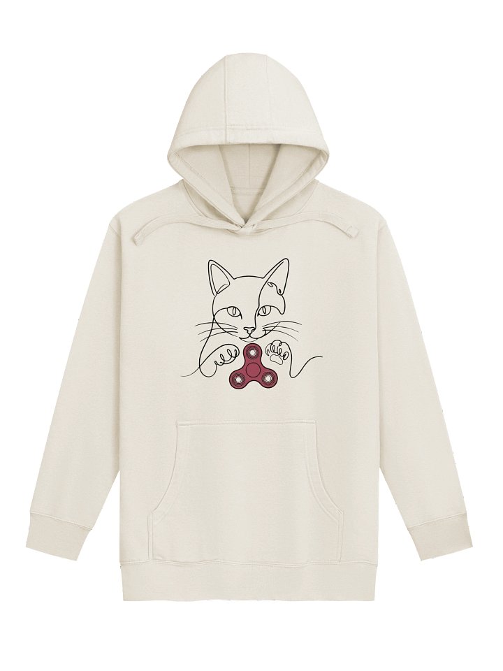 "Modern One-Line" Spinner Cat Hoodie product image (1)