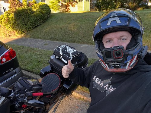 Ready to get this camping trip on the road! #hondarebel1100 #hondapowersports #motocampnerd