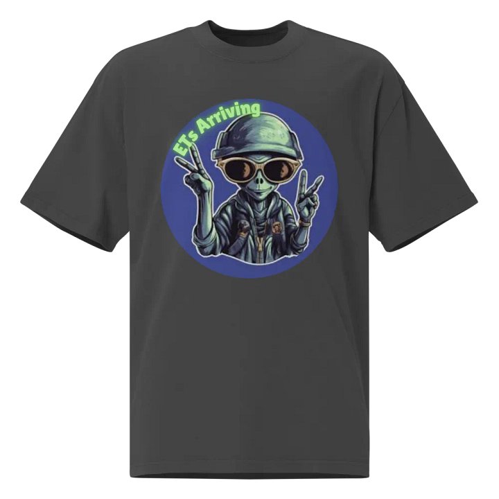 ETs Arriving Peace Sign Faded T-Shirt product image (1)