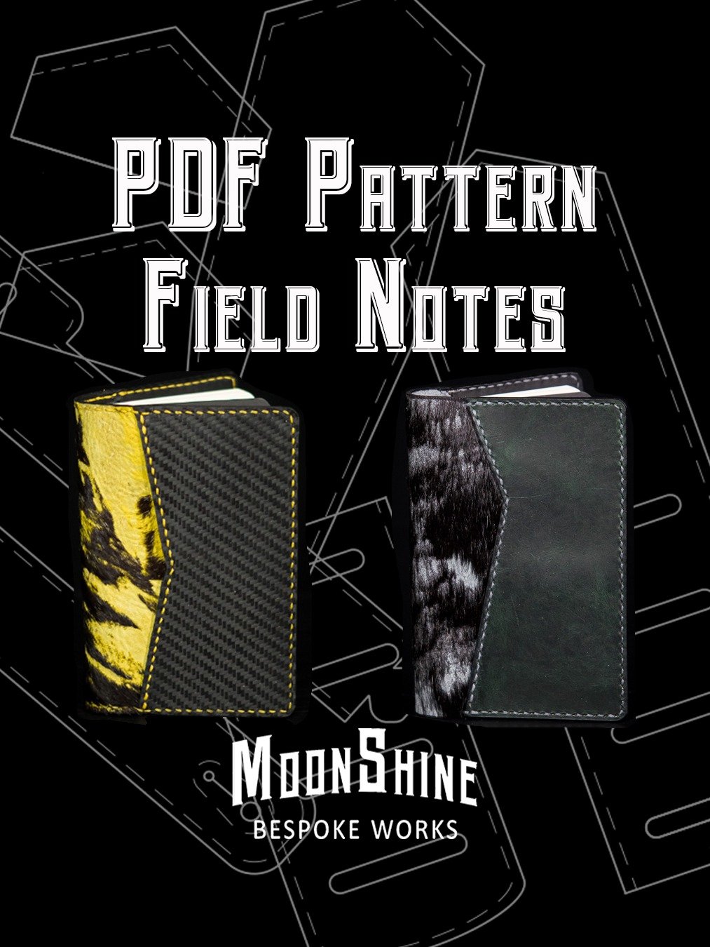 Field Notes Journal Cover Chevron/Coffin PDF Pattern product image (1)
