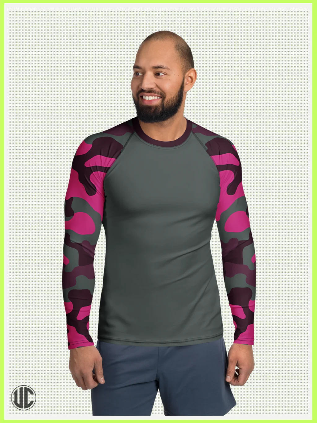 Savage Woodland Camo – Men’s Rash Guard product image (1)