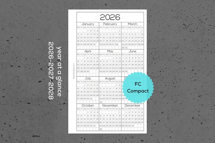 year at a glance - FC Compact - 2026-27-28 product image (1)