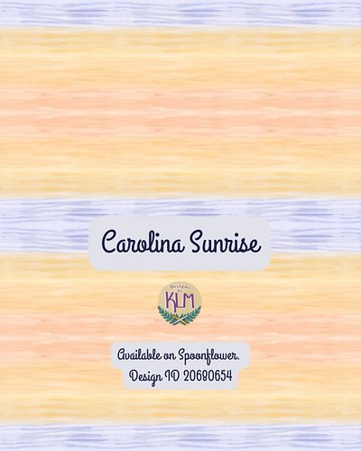 This pattern is a homage to all the beach sunrises I’ve seen. Watching the depth of color that a sunrise or sunset has is tru...