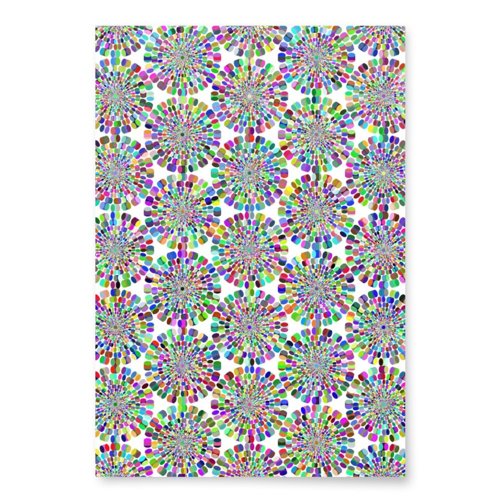 Winter's Kaleidoscope: Rainbow Snowflake Wrapping Paper product image (1)