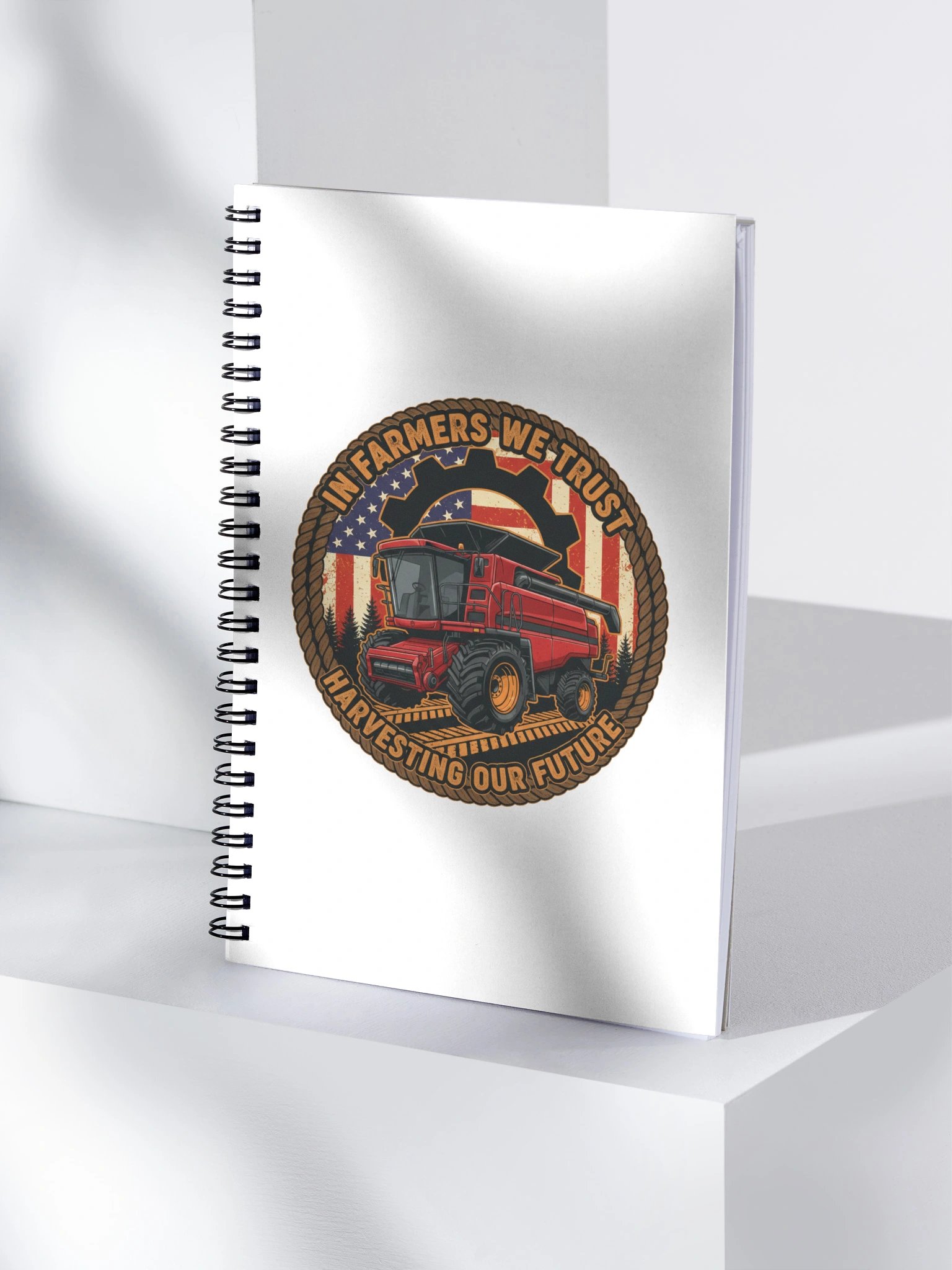 In Farmers We Trust Harvest Spiral Notebook product image (4)