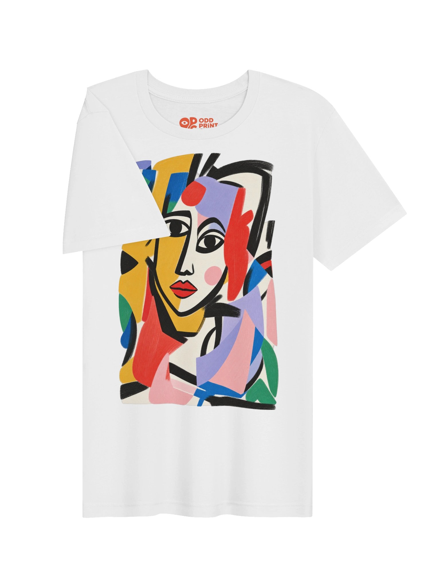 MODERN MUSE - Abstract Portrait Art Graphic T-Shirt product image (4)