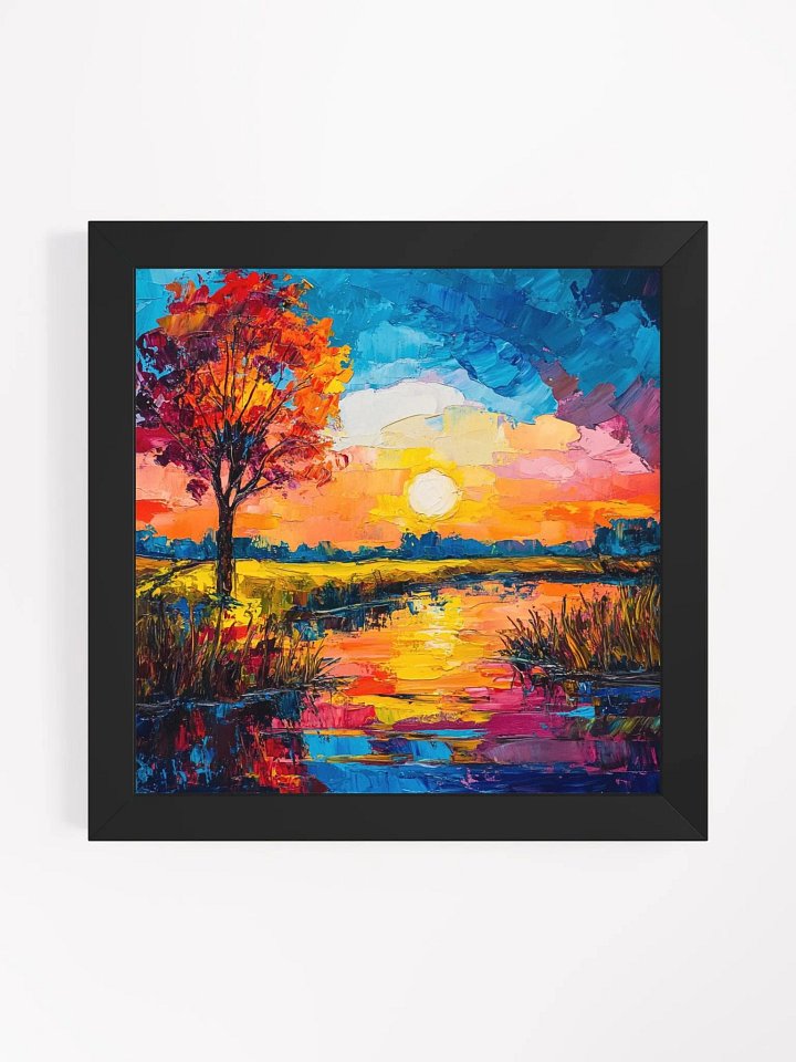 Colorful Tree Along The River Acrylic Wall Art product image (7)