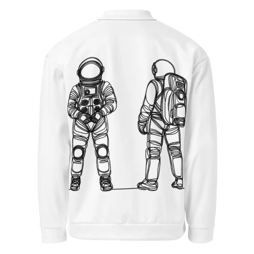 Galactic Explorer LIne Art All-Over Bomber Jacket product image (1)