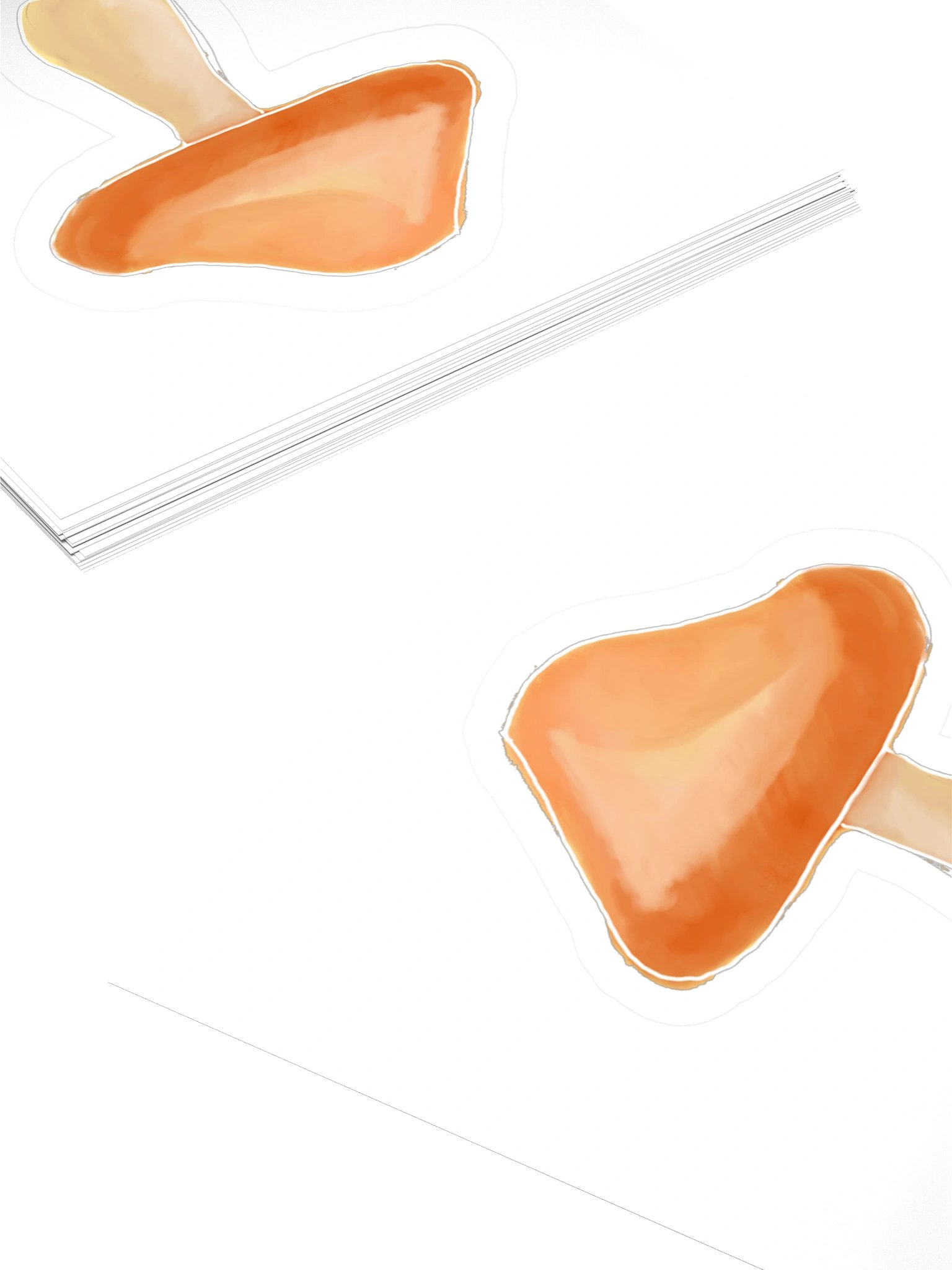 The Mushroom, Watercolour Mushroom Sticker (3 inch vinyl) product image (4)