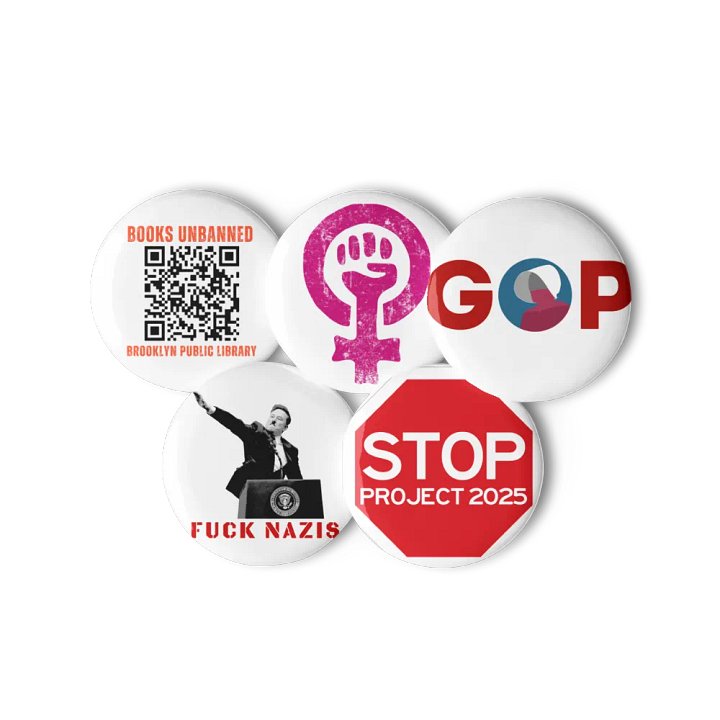 Assorted Ressistance Pin Button Set product image (3)