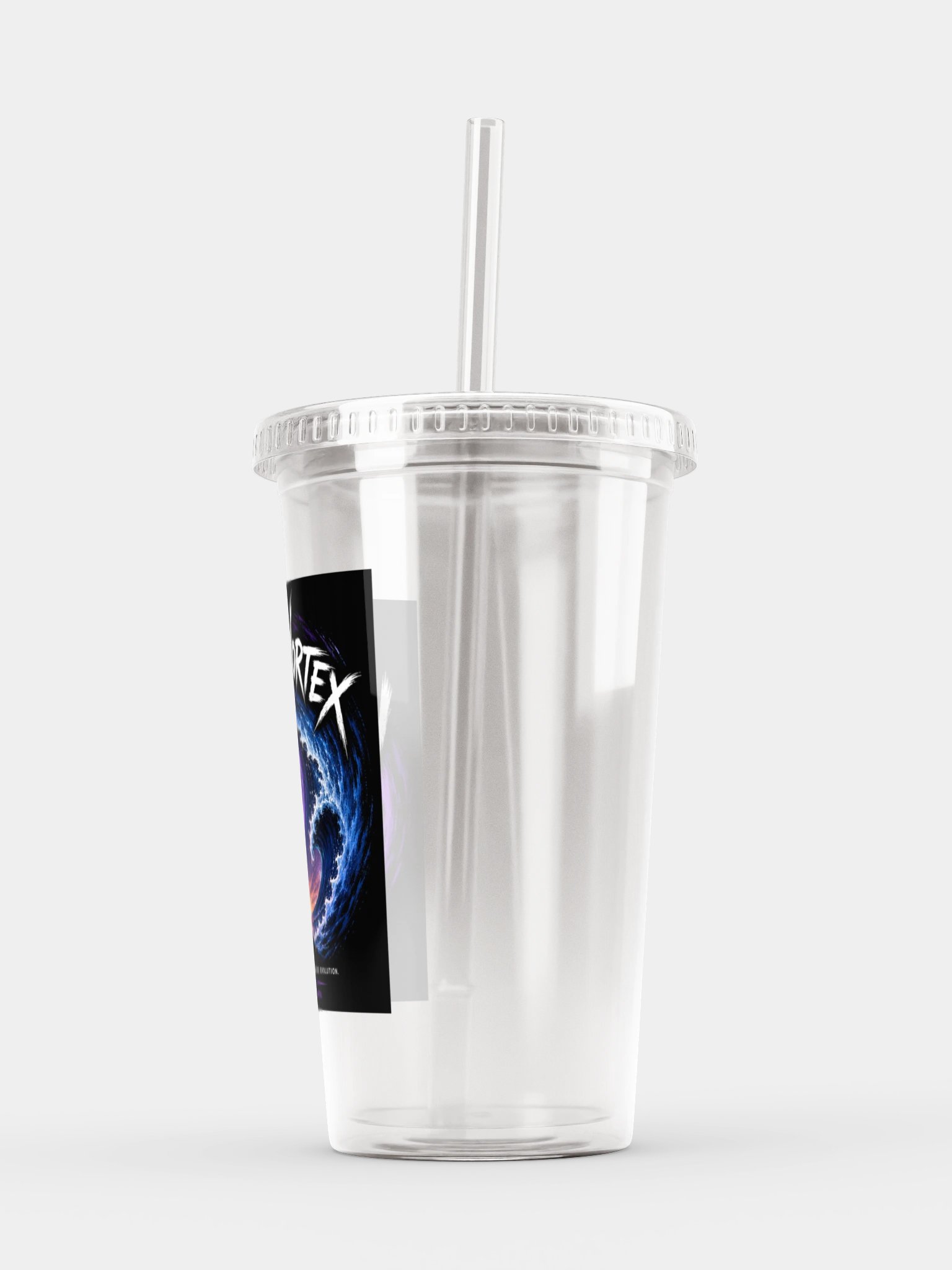 vibethevortex Double Wall Clear Plastic Tumbler product image (11)