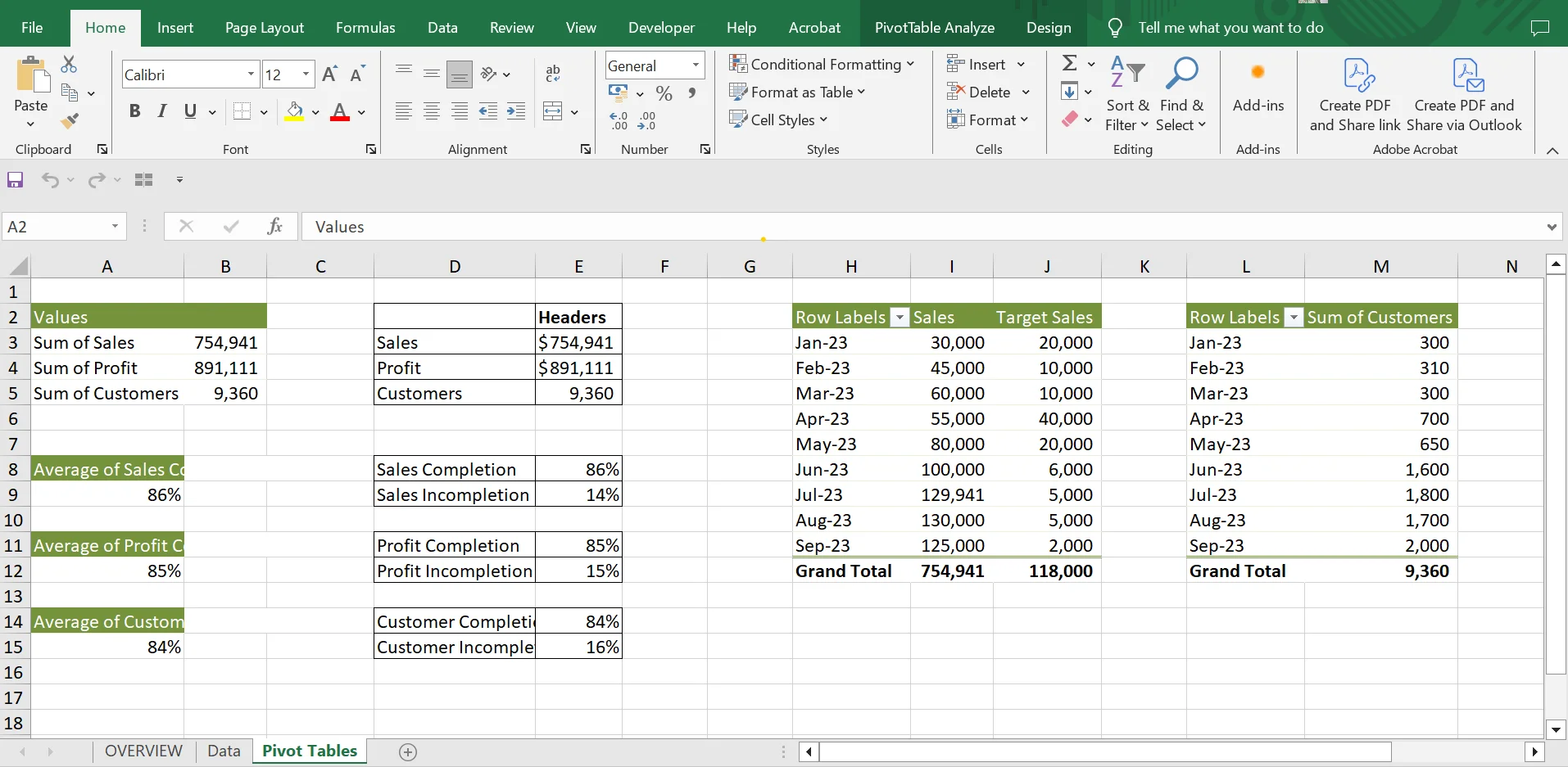 Excel file with Pivot Tables product image (2)