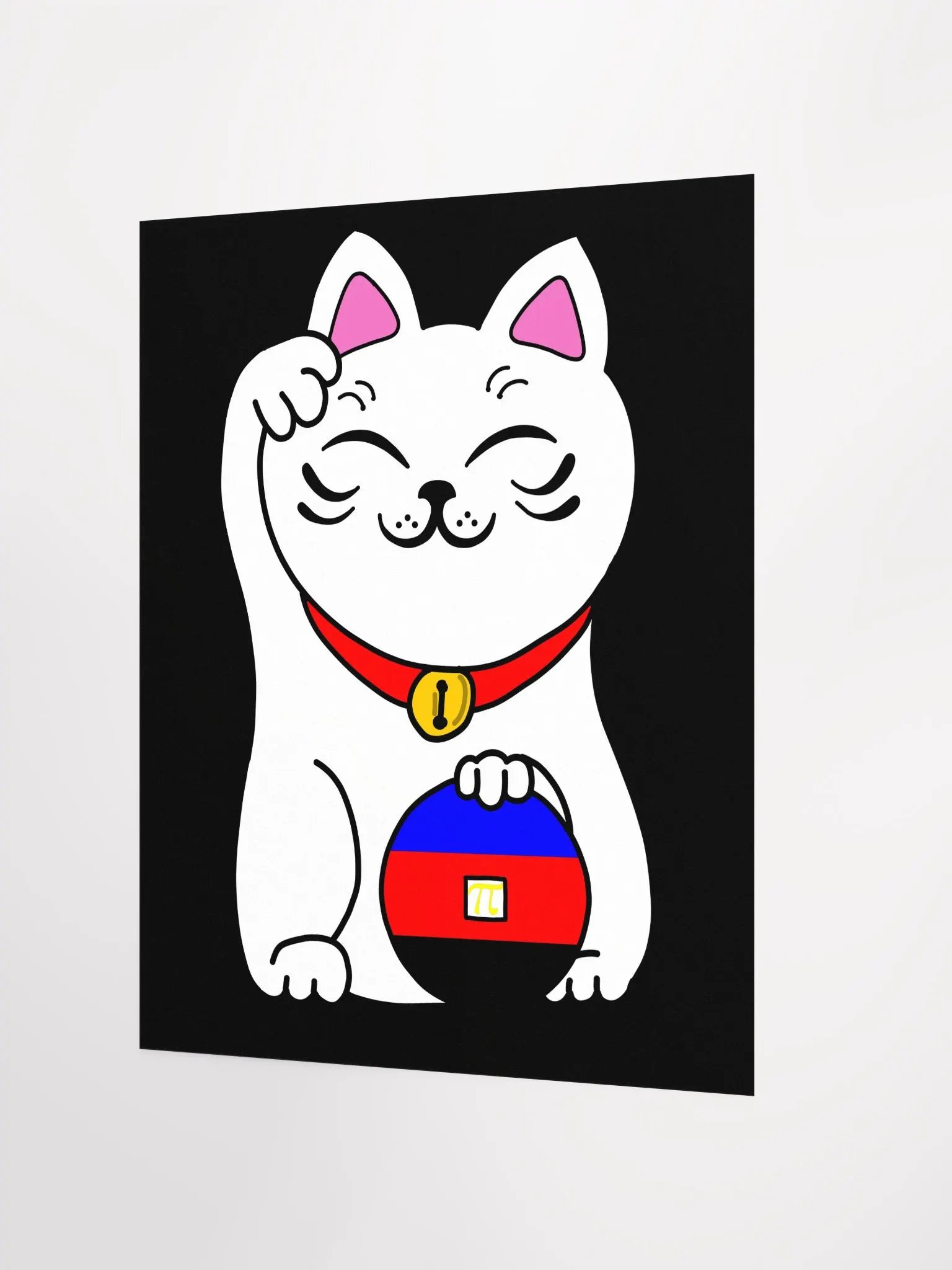 Maneki neko polyamory pride poster product image (2)
