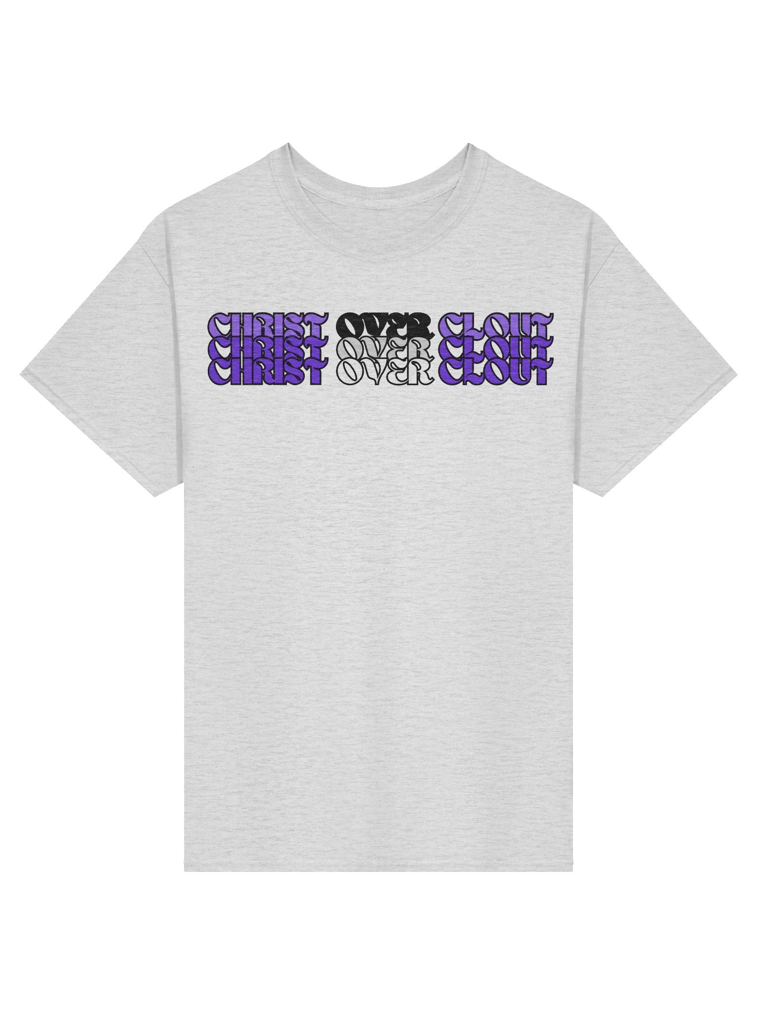 Christ Over Clout Christian T Shirt Faith Based Apparel Bold Kingdom Statement Christian Clothing product image (1)