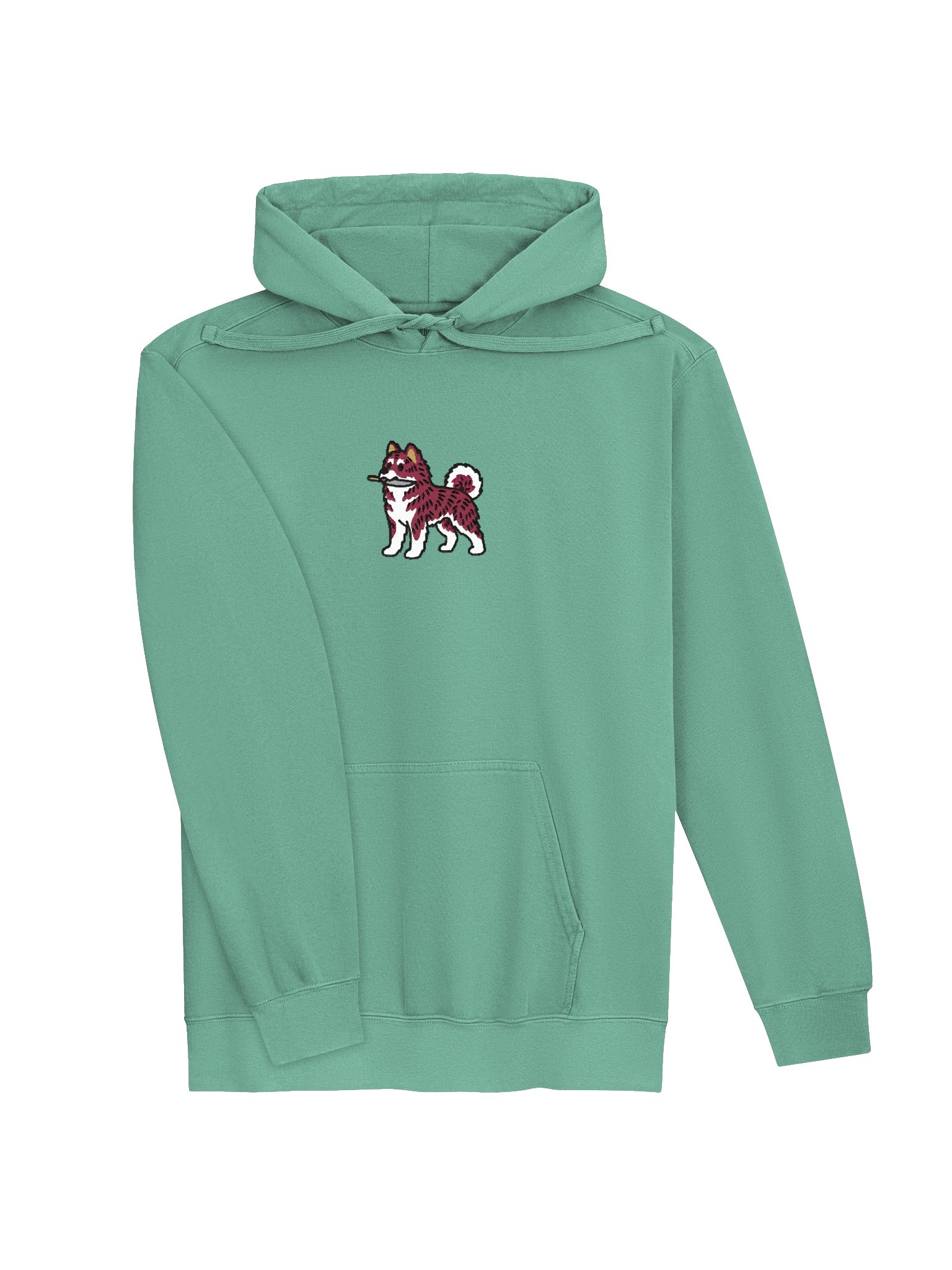 Funny Chibi-Style Japanese Akita Inu(Red Brindle) Embroidered Premium Hoodie product image (43)