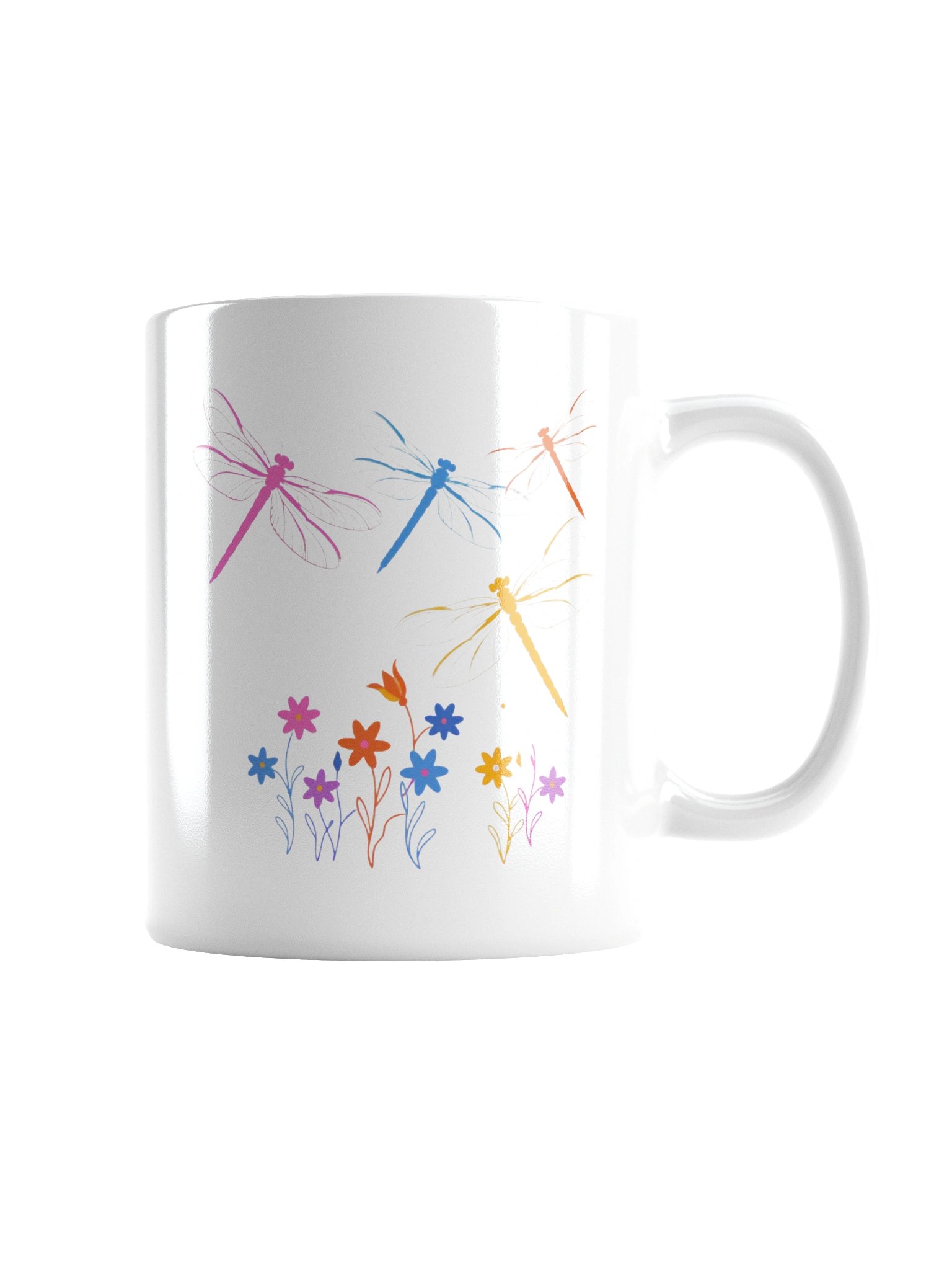 Dragonfly Garden Coffee Mug – Colorful Nature-Inspired Gift product image (3)