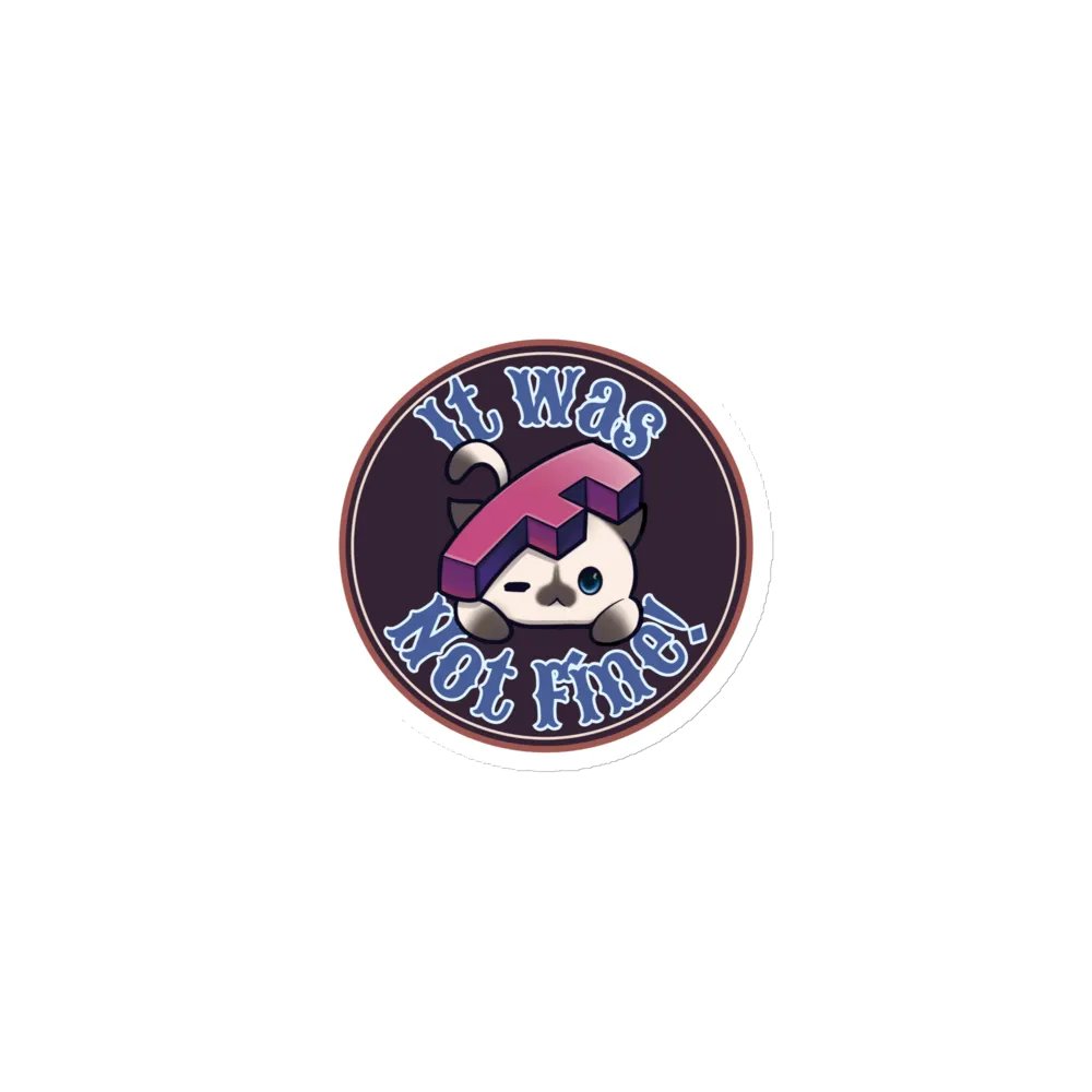 Retro It Will Be Fine Die-Cut Magnet product image (1)