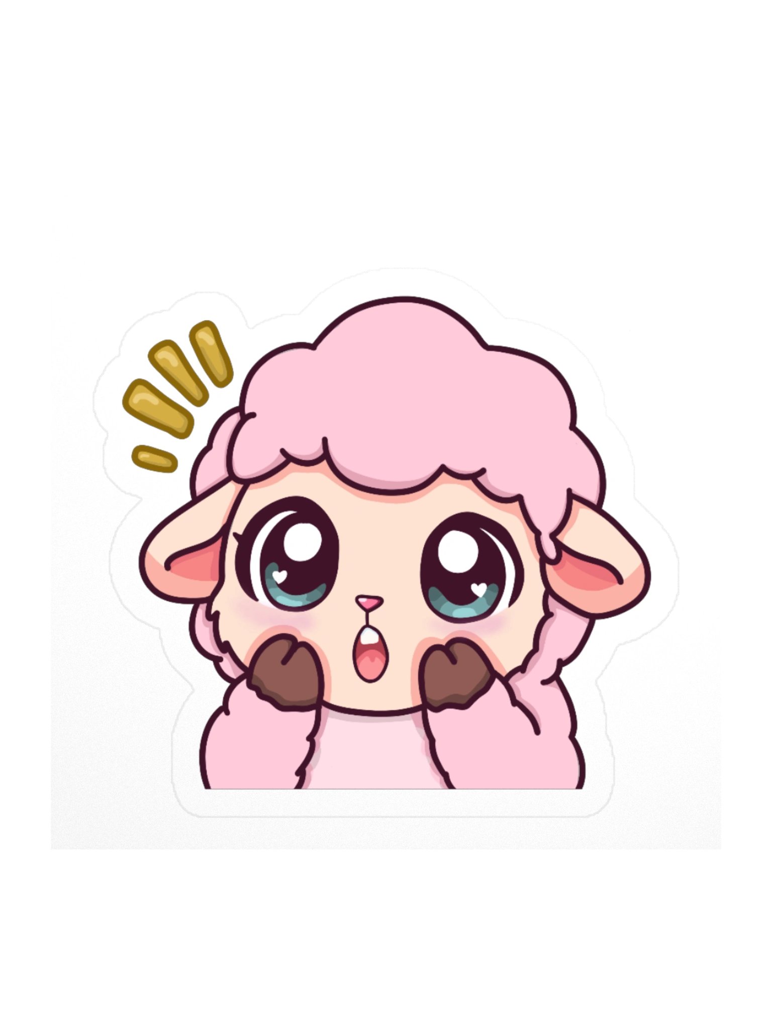 Shocked Sheep Sticker product image (1)