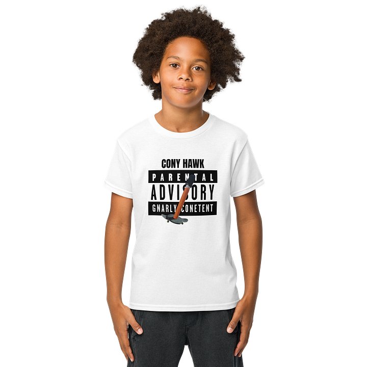 Gnarly Conetent Parental Advisory Youth Tee product image (1)