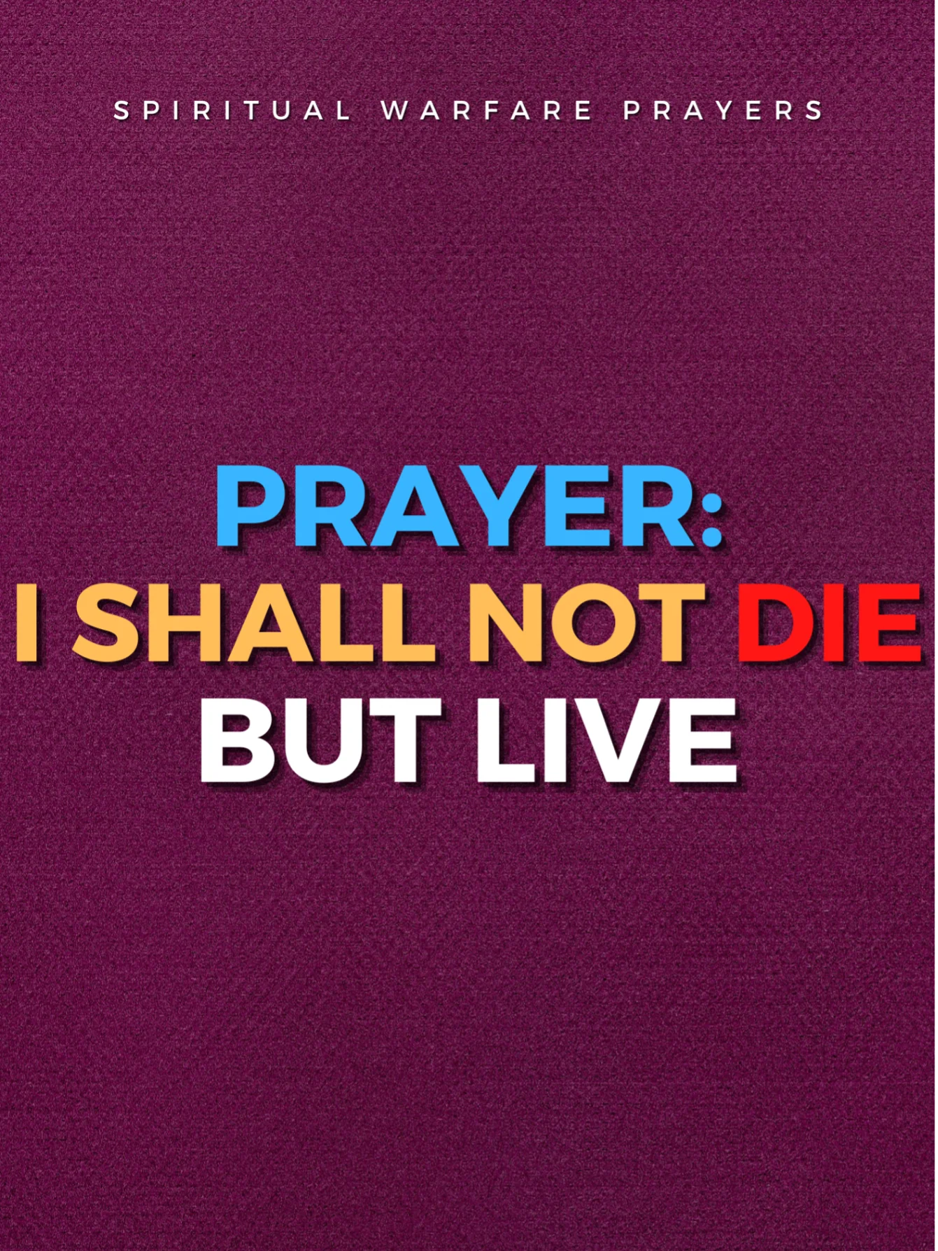 I Shall Not Die But Live Prayers product image (1)
