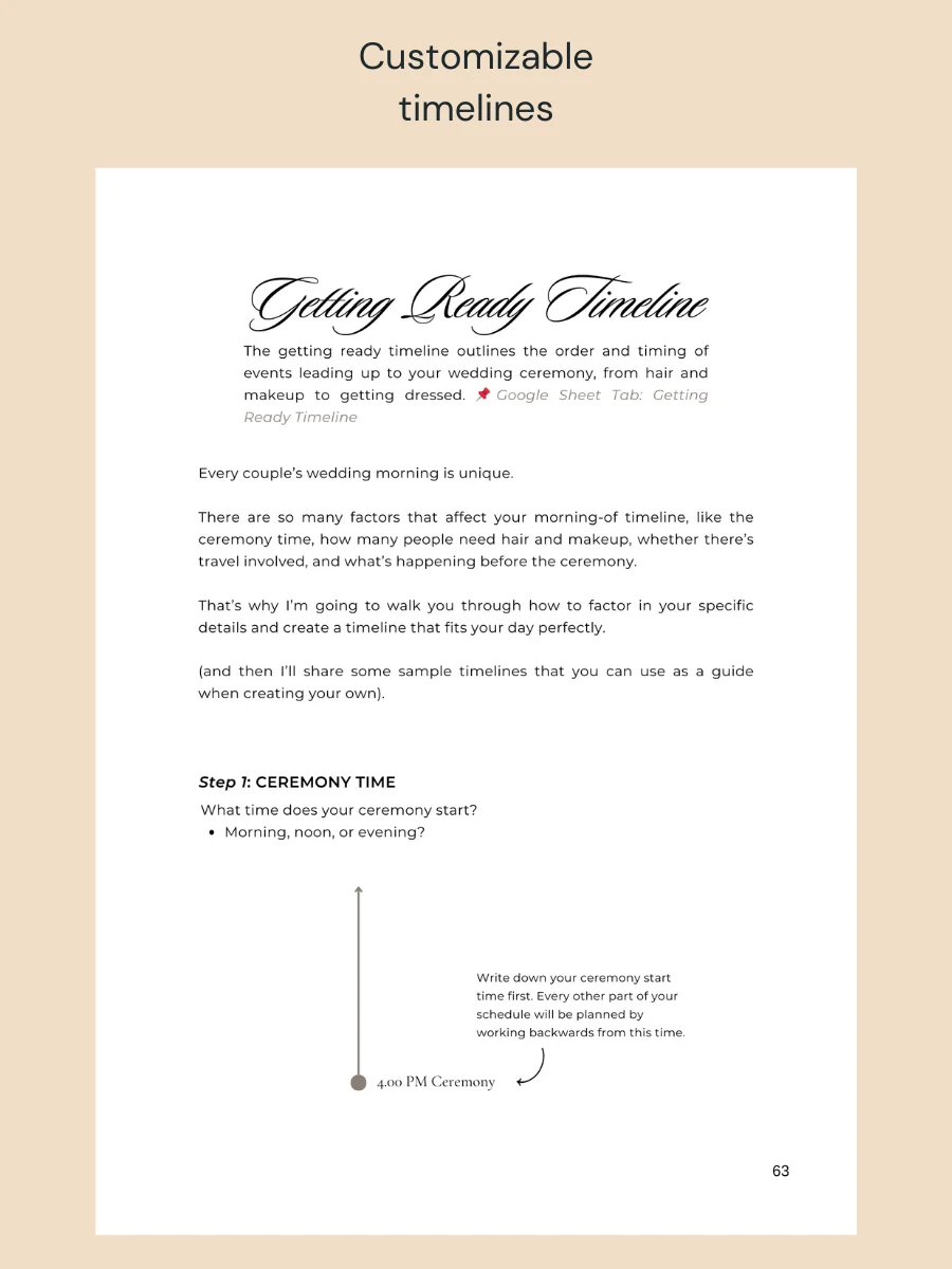 The Christian Wedding Guide (Digital PDF) & Google Sheet Planner product image (6)