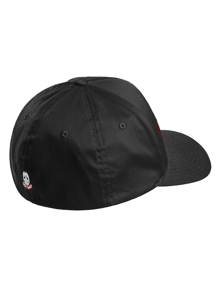 GRIM FAM — OFFICIAL FLEXFIT (Structured Fitted Cap) #2 CRIMSON GRIMFAM RED TEXT in ALL colors product image (2)