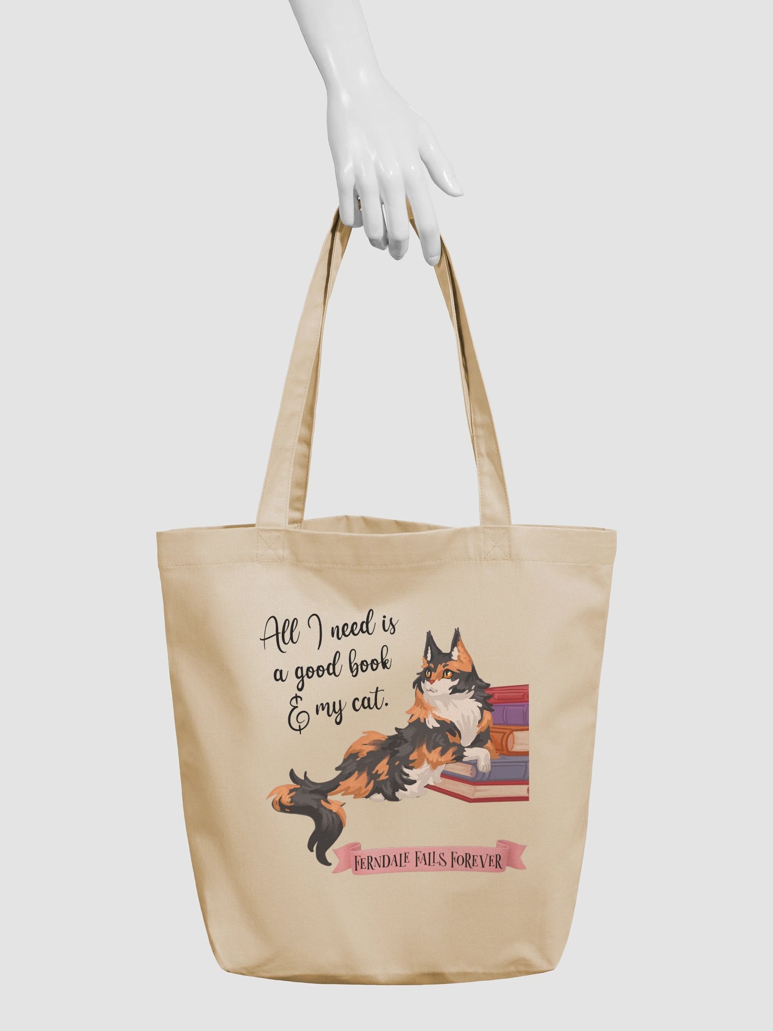 Book and Cat Tote product image (3)