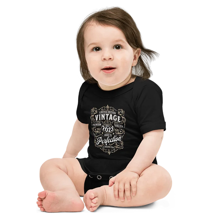 'Limited Edition Vintage' Short Sleeve Onesie product image (1)