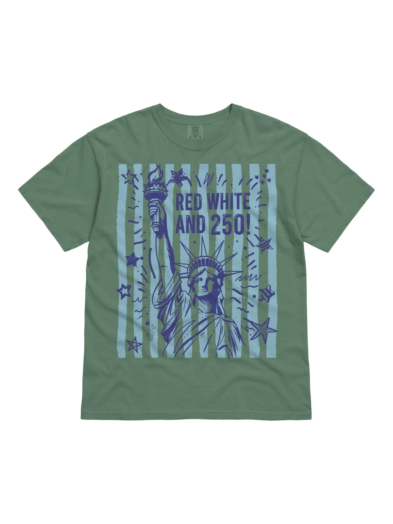 Red, White, And 250, USA Bday T Shirt product image (12)