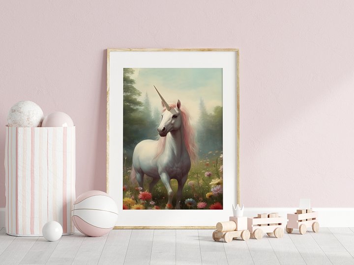 Unicorn in Forest and Florals product image (2)