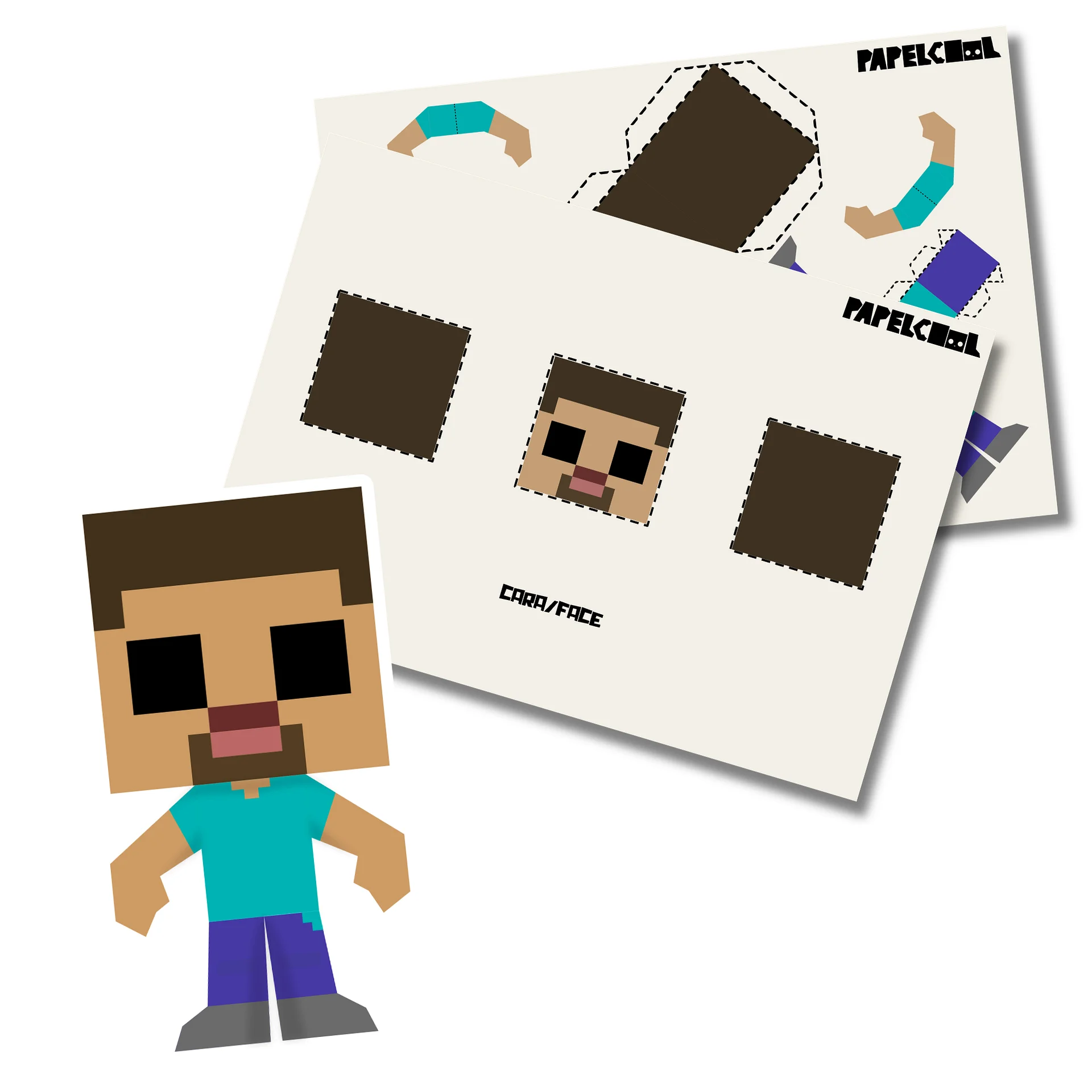 Papercraft Steve product image (2)