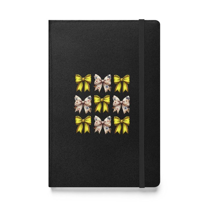 Spring Bows Softball Floral Fantasy Hardcover Notebook product image (1)