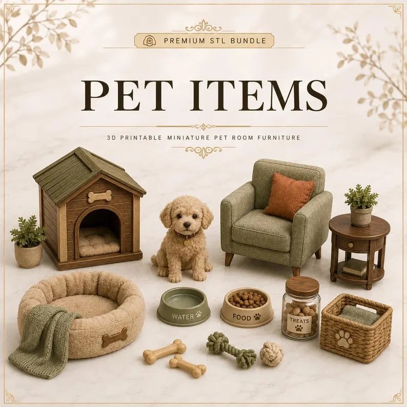 325+ Miniature Home Decor STL Bundle product image (8)