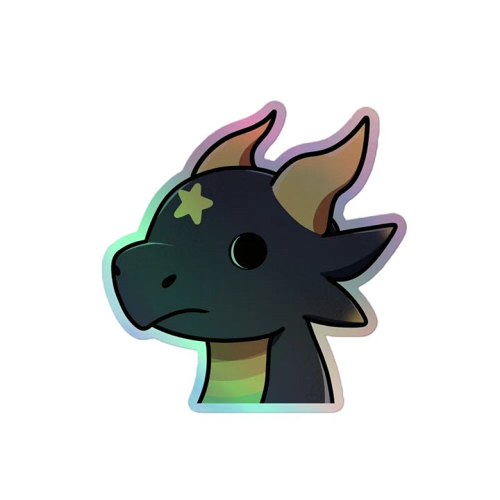 Nocturne Side-Eye Meme (Holographic Kiss Cut Stickers) product image (2)