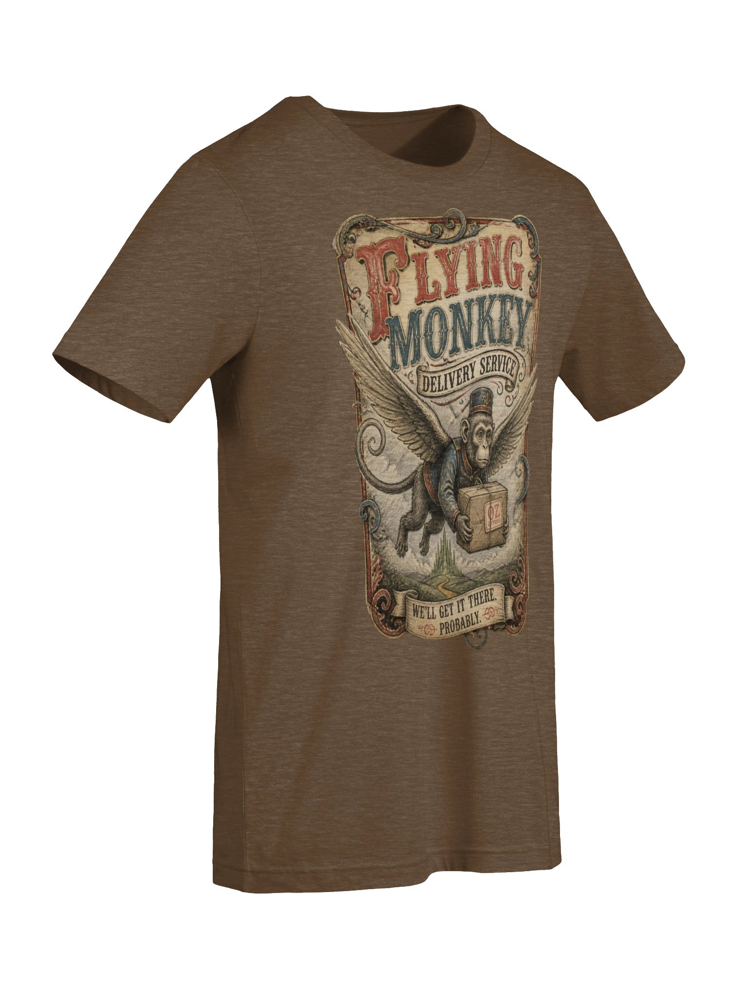 Flying Monkey Delivery Service Oz Shirt, Funny Vintage Poster Graphic for Oz Lovers product image (8)