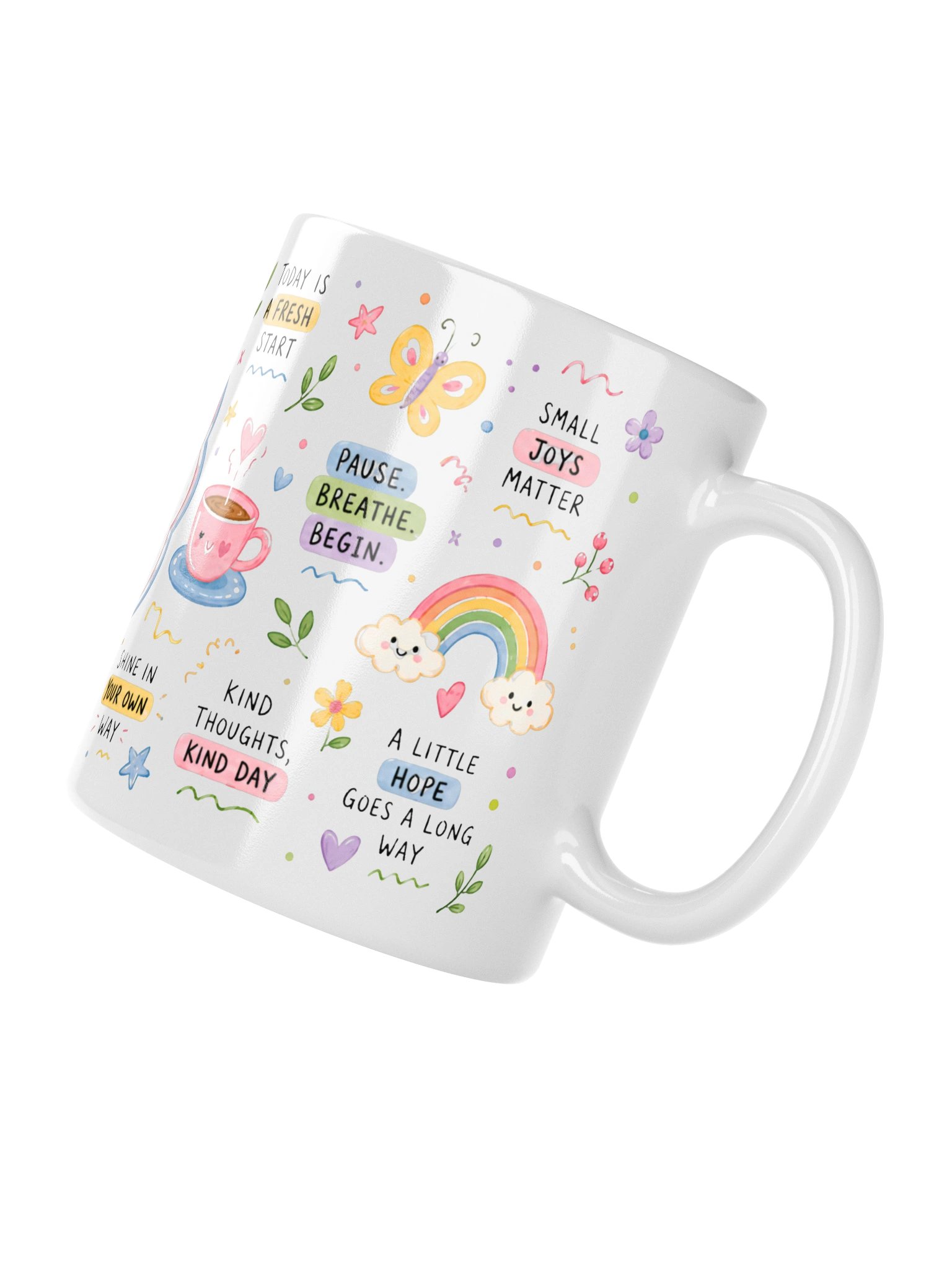 Sip of Positivity Mug – Morning Mindset Affirmation Coffee Cup, Positive Thinking Gift, Daily Motivation Mug product image (7)