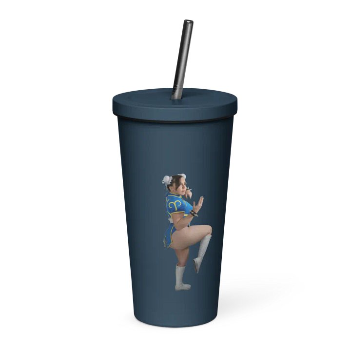 Chun Li Insulated Tumbler w/ Straw product image (1)