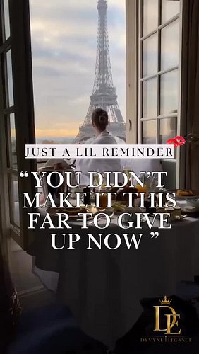 💋 JUST A LITTLE REMINDER 💋

You didn’t make it this far to give up now.

Everything you’ve been through…
Every tear, every le...