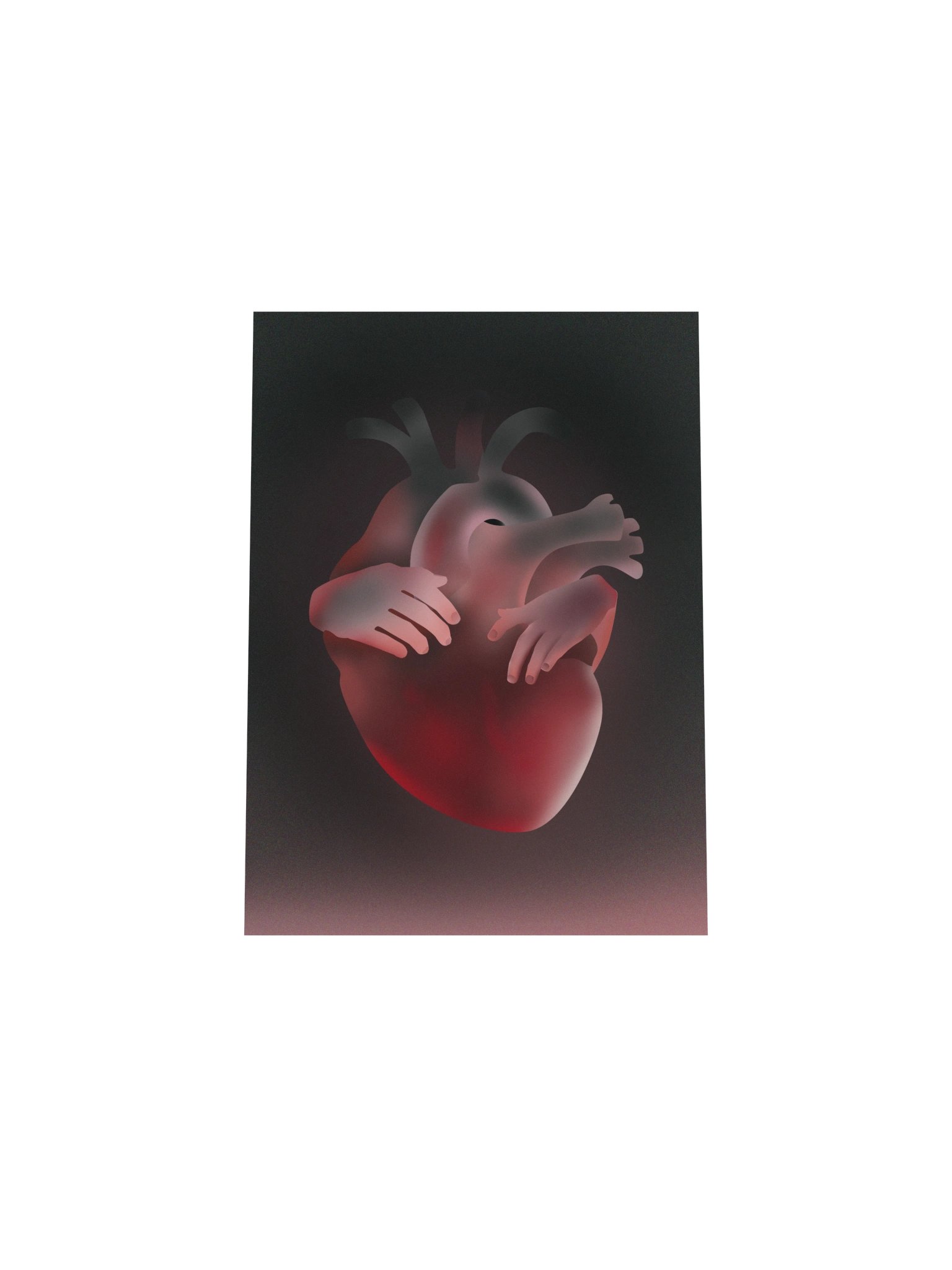 Surreal Heart Illustration - Self-Love & Healing Poster product image (16)