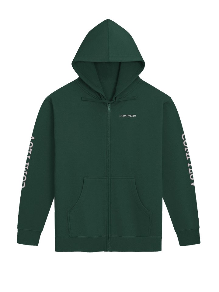 Green Zip Up Hoodie product image (1)