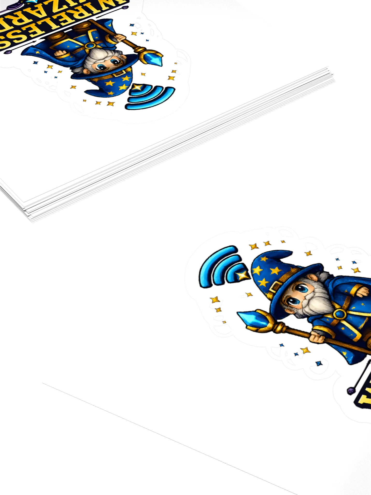 Wireless Wizard Logo Sticker product image (11)