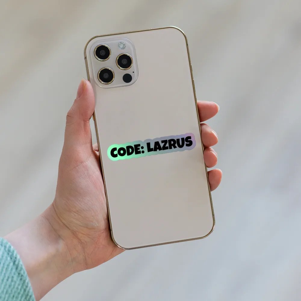 CODE: LAZRUS Sticker product image (8)